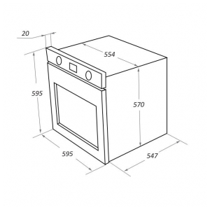 Электрический духовой шкаф Maunfeld EOEM.769B2