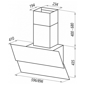 Наклонная вытяжка Maunfeld Plym Light 60 Glass White