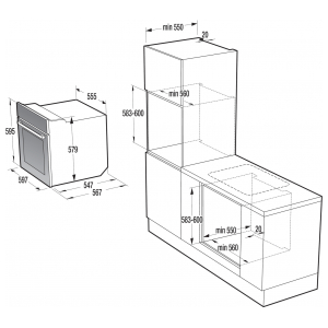 Электрический духовой шкаф Gorenje BO758ORAW