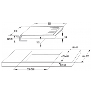 Газовая варочная панель Gorenje GKT641X