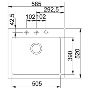 Кухонная мойка Franke MRG 610-58 Fragranite Сахара