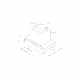 Встраиваемая вытяжка Elica BOXIN IX/A/120