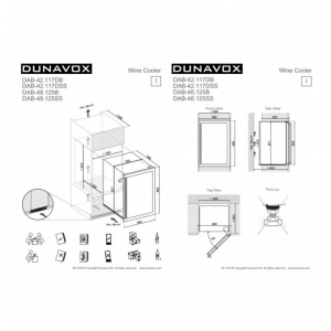 Встраиваемый винный шкаф Dunavox DAB-42.117DSS