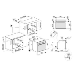 Электрический духовой шкаф Smeg SFP6604WTPNR